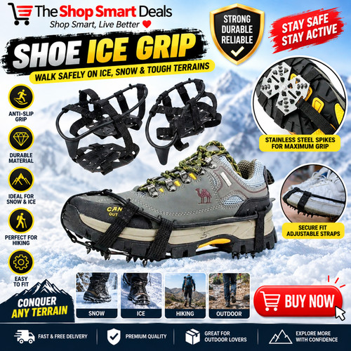 Ice grippers non slip snow - grippers, 24