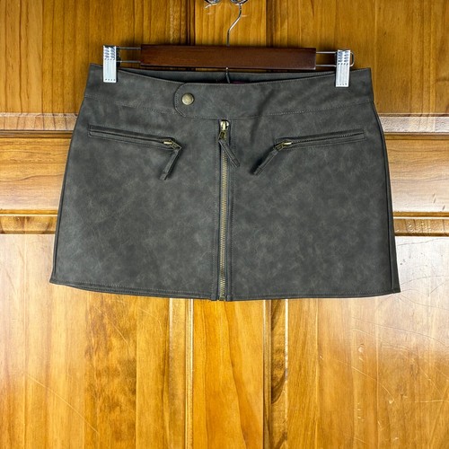 Edikted brown faux leather - brown,