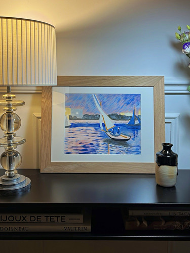 Newly framed french - framed, vintage
