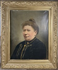 Antique European Oil Portrait