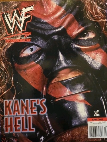 Wwf magazine april 2001 - magazine, kane