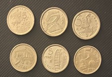 Set Of 6 Coins Spain 🇪🇸
