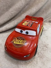 Disney Cars Transforming Lightning McQueen Race Track Ramp Car - 2 Diecast Cars