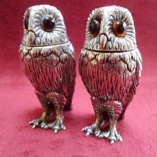 Pair of Novelty Cast Silver
