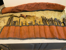 SUPER JOB LOT OF OVER 30 SHORT  AUGER / BRACE  BITS IN ROLL BAG.