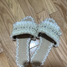Beaded Fringe Slip-On Flat