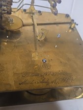 Antique Westminster Chime Clock Mechanism For Spares And Repair