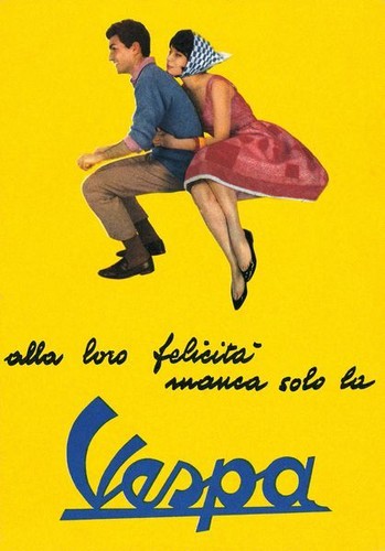 Vintage italian vespa - vintage,