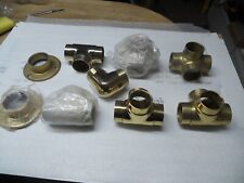 BRASS BALL JOINT FITTINGS BAR RAILING, FOOT RAIL STANDS, TEE JOINT FITTING 50MM!