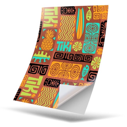 Vinyl sticker tiki - 1,
