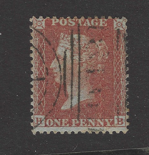 Penny red star stamp - qv,