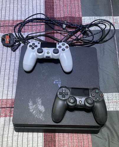 Sony playstation slim black - playstation,