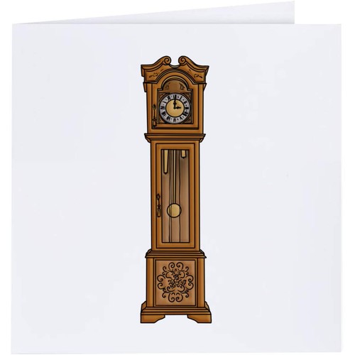 Grandfather clock greeting - clock', /