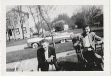 Photo Snapshot 1950s Old Car