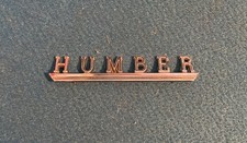 HUMBER CHROME TAILGATE BADGE /