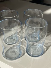 Set Of 4 Vintage Blue Lemonade