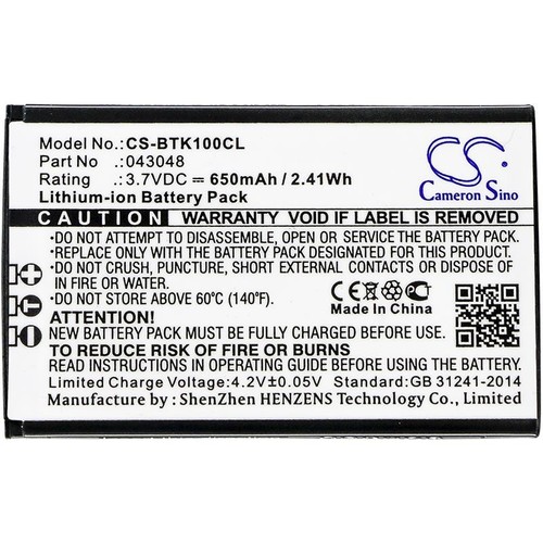 Rechargeable battery for - rechargeable, bt