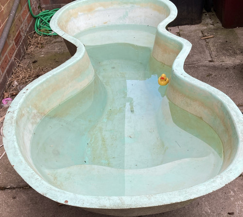 Large fibreglass fish pond - ,