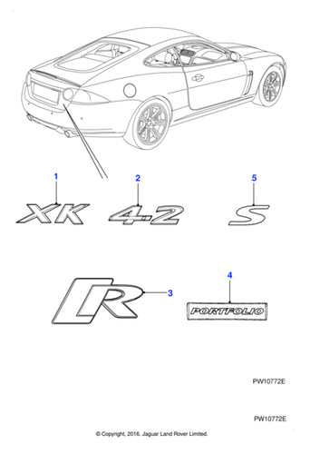 Jaguar genuine c2p1603 trunk - genuine,