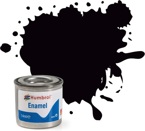 Humbrol coal black - humbrol, satin