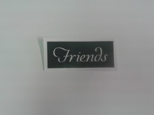 Friends word stencils for