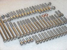 Honda CG125 1977-01 Kicker Engine Covers 43x Stainless Allen Bolt Screw Nut Kit 