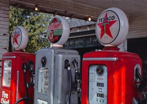 Vintage gasoline pump 2x3 - pump, *2x3