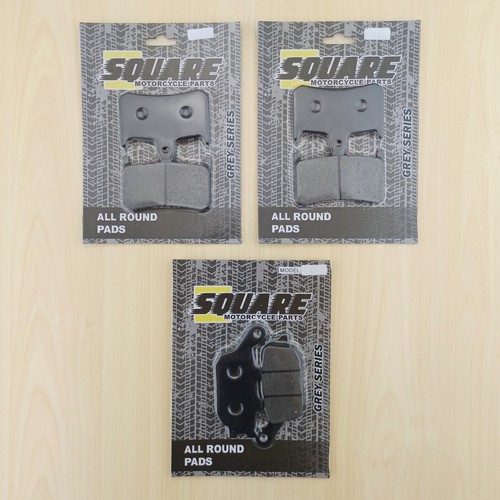 Front rear brake pads honda - front,