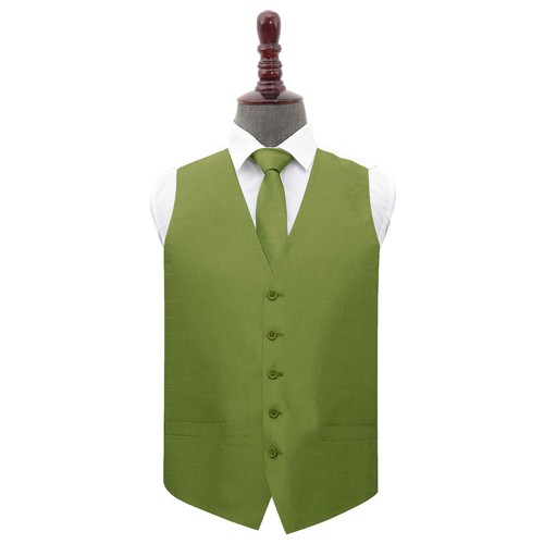 Mens waistcoat tie set - &, plain
