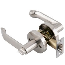 Internal Door Handle Privacy Entry Bathroom Bedroom Door Lever Lock Set W/Keys