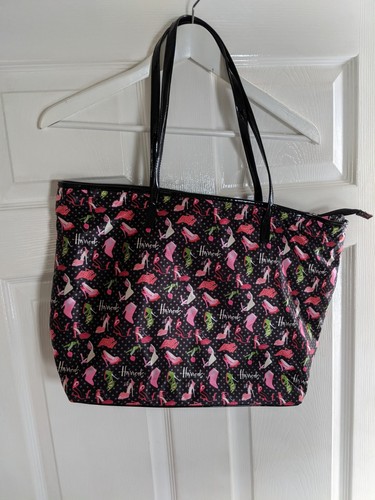 Harrods black pink bags shoes - black,