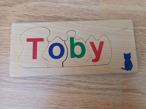 Wooden name toby jigsaw - name, by
