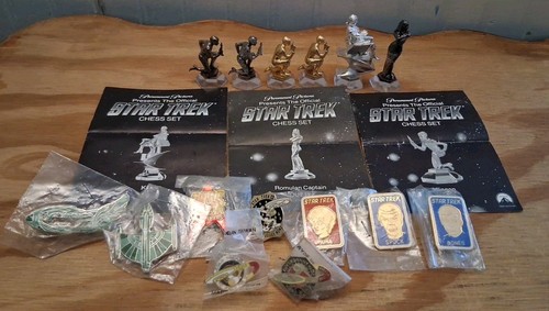 Star trek vintage lot pins - star,