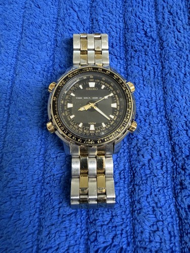 45mm seiko sky world timer - 45mm,
