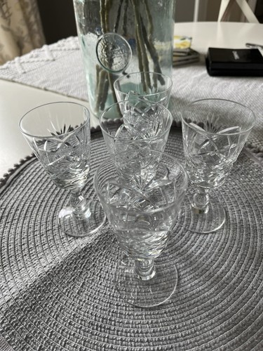 Crystal glasses vintage 5 - x,