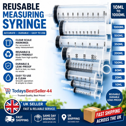 Large plastic syringe 10ml - plastic,