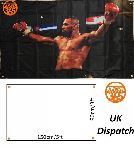 Mike tyson flag banner 5x3ft - mike,