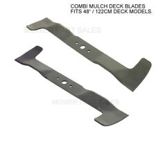Set Combi Mulch Blades 48" /122cm Deck Castel Garden Mountfield & Stiga  Mowers