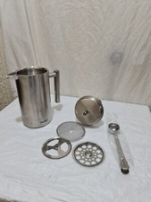 VONSHEF+spoon Press Coffee Maker Stainless Steel Cafetière Insulated Double Wall