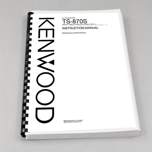 Kenwood 870s instruction - kenwood, ts-870s