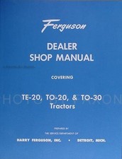 Ferguson TO 20 Tractor Shop