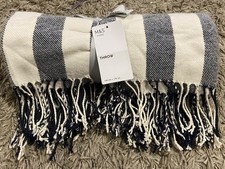 M&S Home Blue & White Stripe