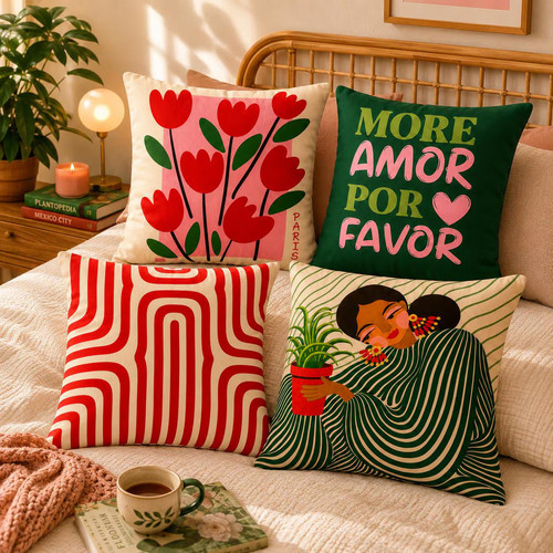 Vintage pop art pillow - pop, covers