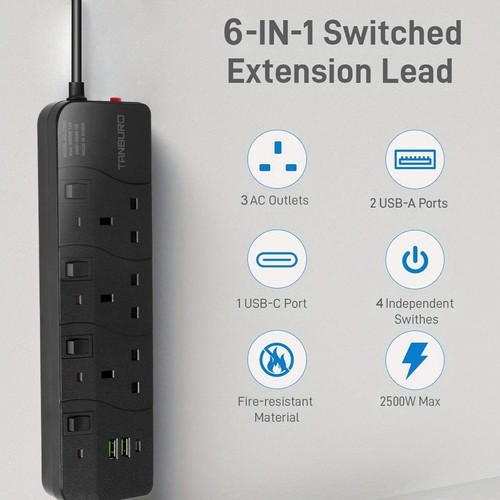 Way extension lead with - lead,