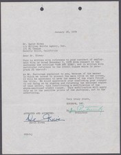 David niven document signed - david,