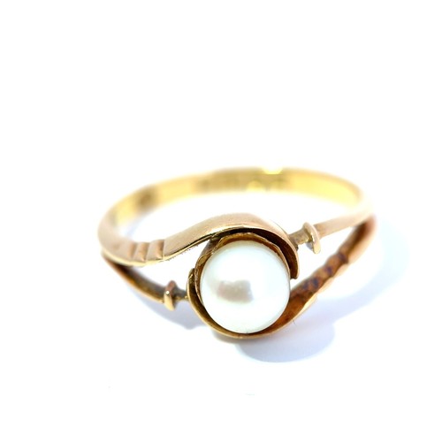 Antique 18ct yellow gold pearl - 18ct,