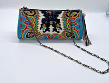 Authentic Mary Frances Stitched and Beaded Shoulder Bag. Rare