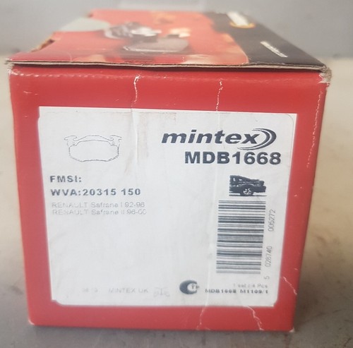 Mintex rear brake pads - mintex,