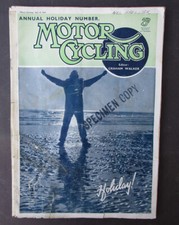 1939 MOTOR CYCLING MOTORCYCLE