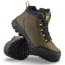 Mens Leather Walking Safety Steel Toe Cap Waterproof Work Ankle Boots Shoes Size